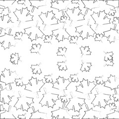 background decoration textile maple leaves vector illustration sketch