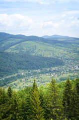 Carpathian mountains in summer