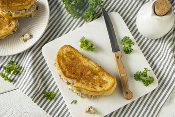 Homemade Toasted Tuna Melt Sandwich