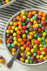 Colorful Sugar Breakfast Cereal