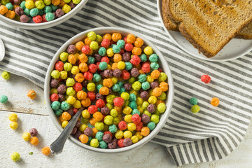 Colorful Sugar Breakfast Cereal