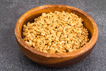 Soy texturate, minced meat