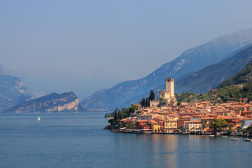 Malcesine at western shore of Lake Garda