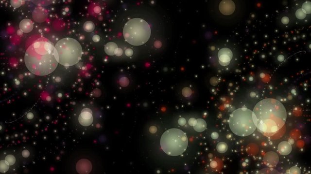 Wonderful animation with bubbles in motion, 4096x2304 loop 4K