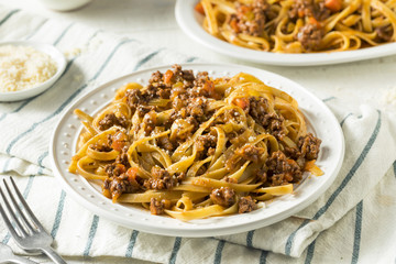 Homemade Italian Ragu Sauce and Pasta © Brent Hofacker