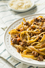 Homemade Italian Ragu Sauce and Pasta