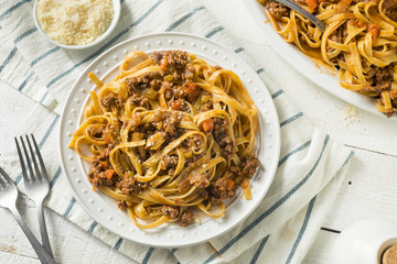Homemade Italian Ragu Sauce and Pasta