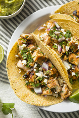 Homemade Chicken Tacos with Onion