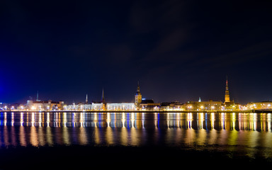 Panoramic view of Riga city, the capital of Latvia