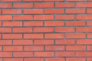 Red brick wall. Background and texture