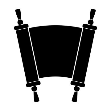 black scroll open, religious symbol clip art preview