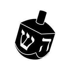 Jewish dreidel icon