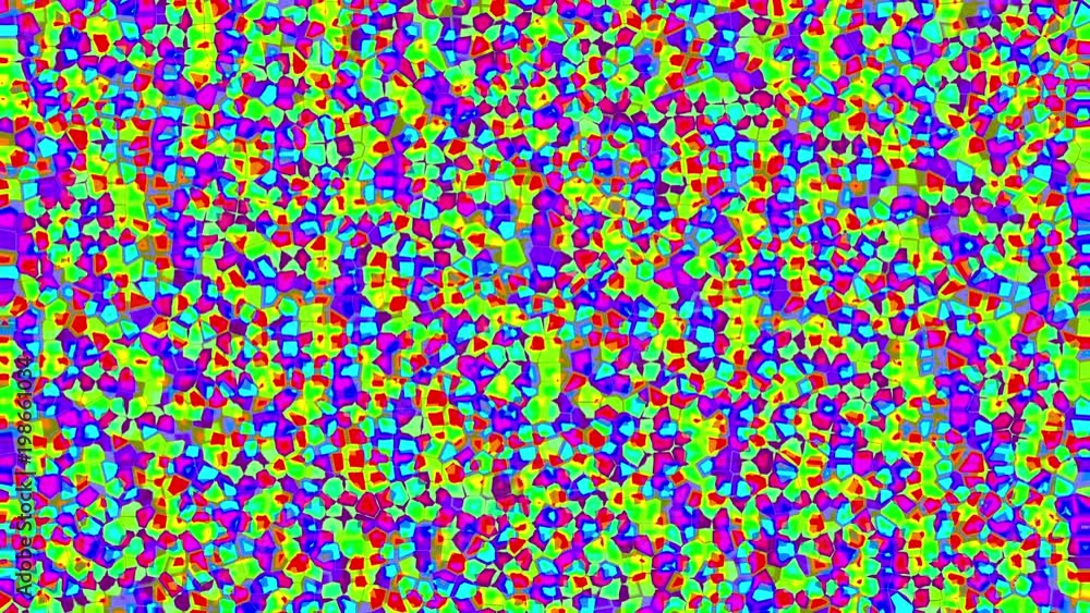 Aufkleber abstract kaleidoscopic background seamless loop twenty seconds