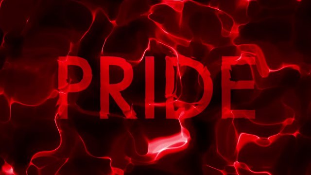 Deep Red PRIDE Title Liquid Abstract Loop