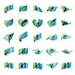Tanzania flag, vector illustration