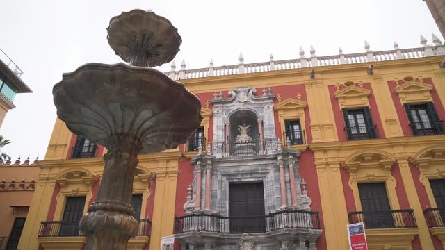 Fountain and the Obispado building