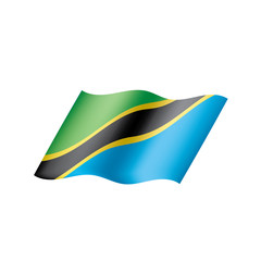 Tanzania flag, vector illustration