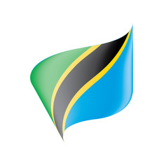 Tanzania flag, vector illustration