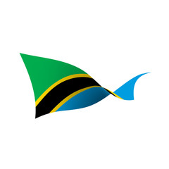 Tanzania flag, vector illustration