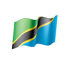 Tanzania flag, vector illustration