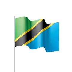 Tanzania flag, vector illustration