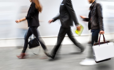 Fototapeta premium group of business people in the street