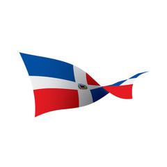 Dominicana flag, vector illustration