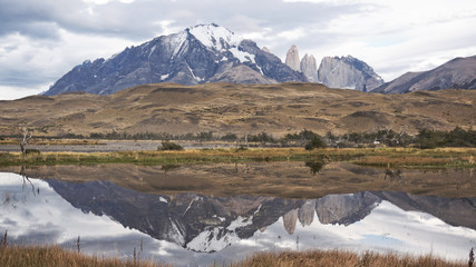 Reflection of Torres Del Paine