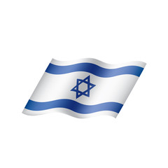 Israel flag, vector illustration