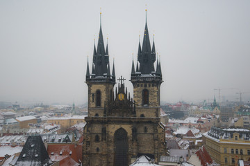 Prague Czech Republic in Winter