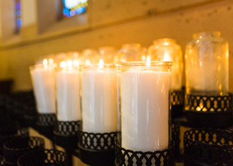 Church Candles Close Up 