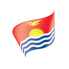 Kiribati flag, vector illustration