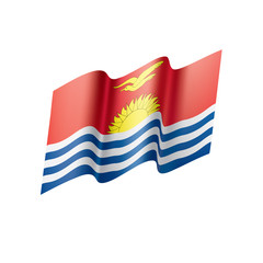 Kiribati flag, vector illustration