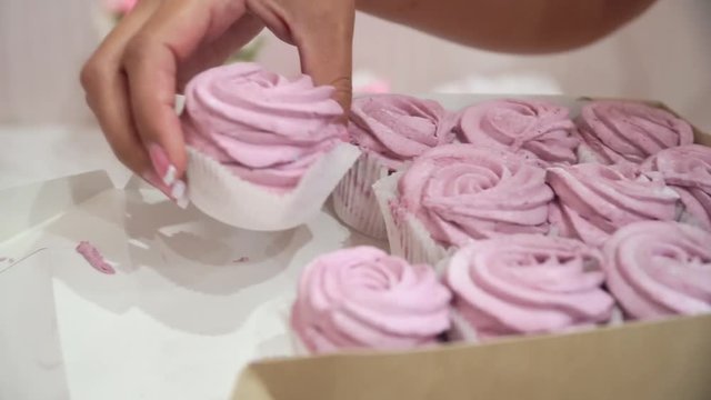 repositioning from box delicious handmade pink zephyr
