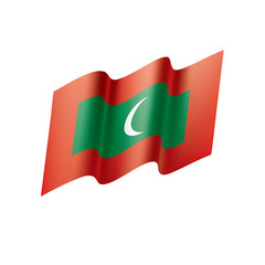 Maldives flag, vector illustration