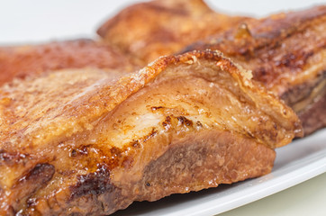 Chinese roasted and crispy bbq pork