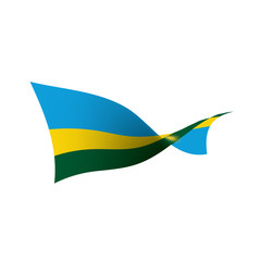 Rwanda flag, vector illustration