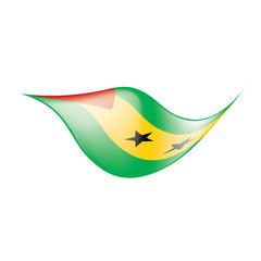Sao Tome and Principe flag, vector illustration