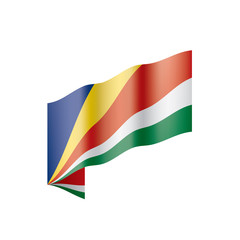 Seychelles flag, vector illustration
