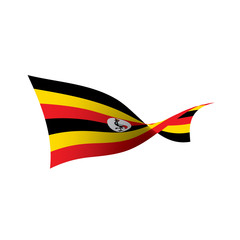 Uganda flag, vector illustration