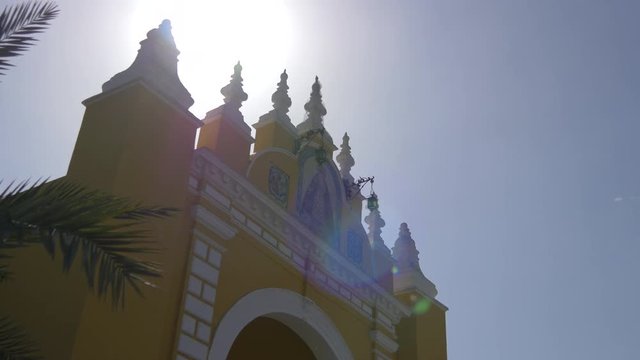 Close up of Arco de la Macarena