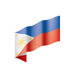 Philippines flag, vector illustration