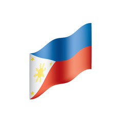 Philippines flag, vector illustration