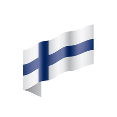 Finland flag, vector illustration