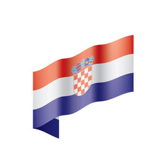 Croatia flag, vector illustration
