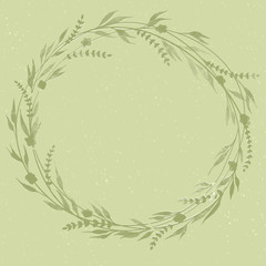 May Wreath. Elements for invitations, posters, greeting cards Seasons Greetings