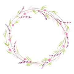 May Wreath. Elements for invitations, posters, greeting cards Seasons Greetings