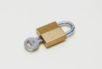 Lock with key padlock
