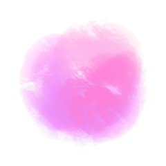 Watercolor spot. Colored aquarelle blotch on isolated background. Backdrop for design. Greeting card. Art creation. Doodle for inscriptions. Watercolour splotch. Bright blur stain. Abstract background