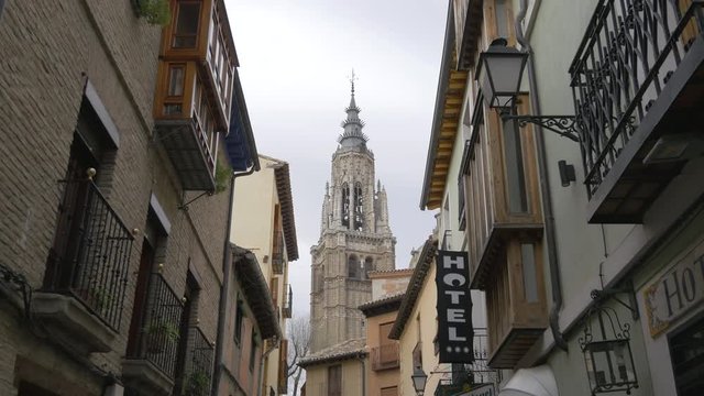 Bell tower seen from Calle Santa Isabel